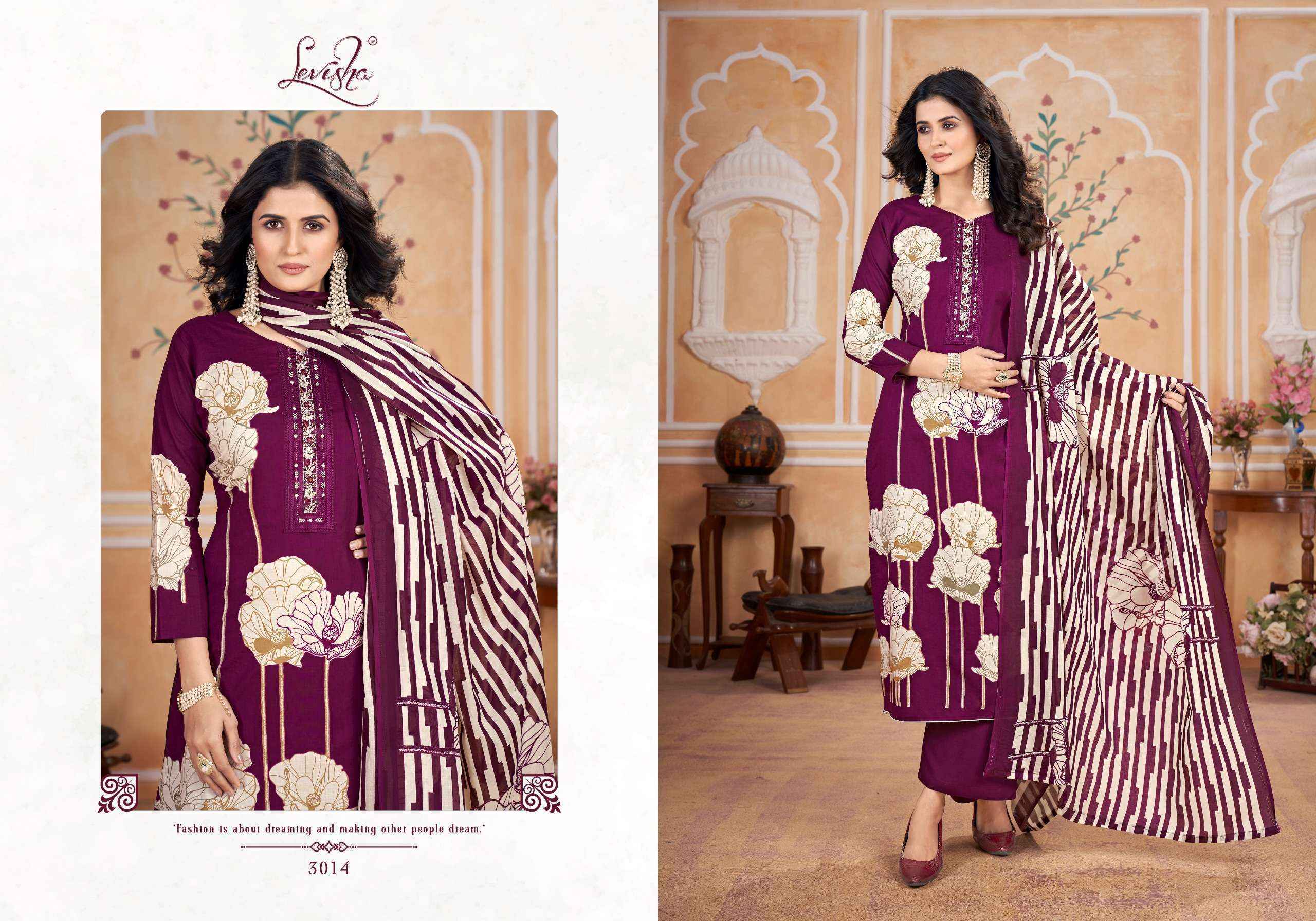 Levisha Dil Bagh Vol 1 Wholesale Cotton Dress Material ( 4 pcs Catalogue )