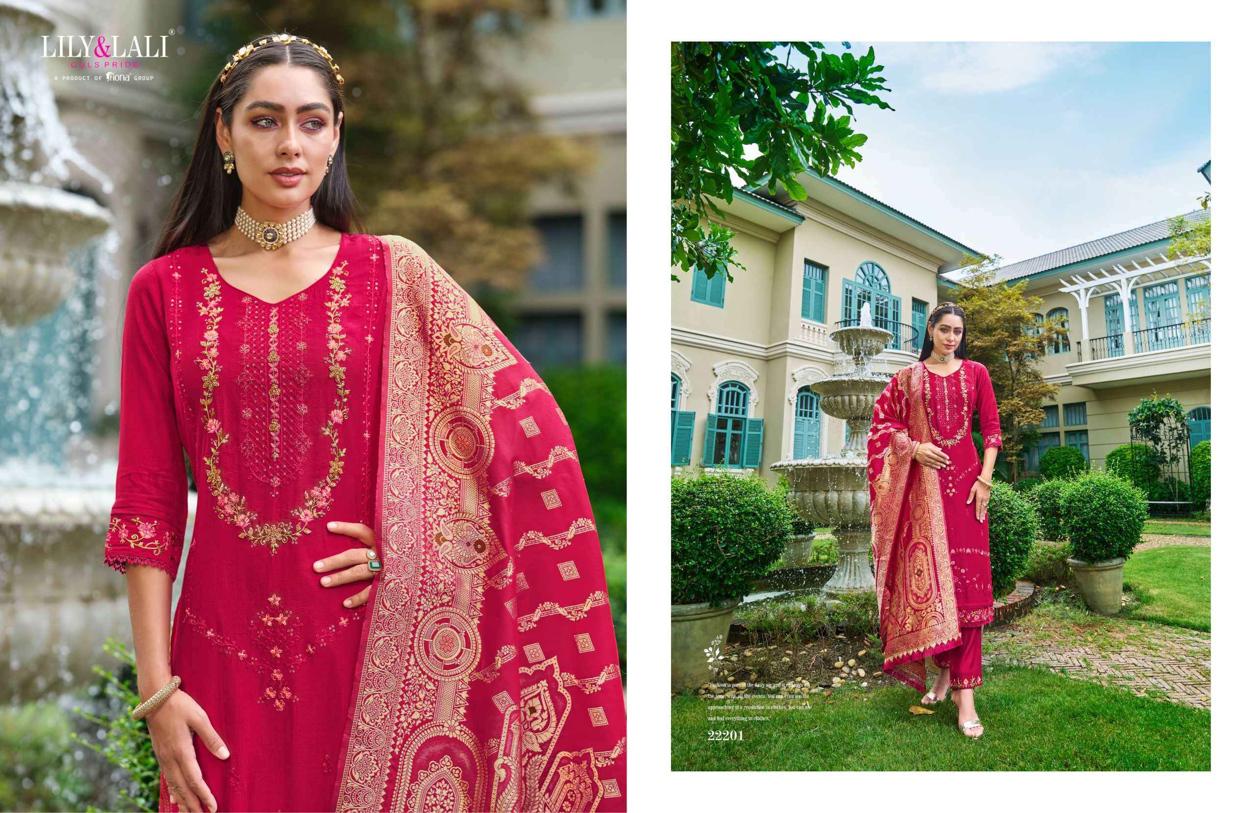 Lily And Lali Hasmeena Vol 4 Designer Readymade Suits Wholesale Price ( 6 Pcs Catalogue )