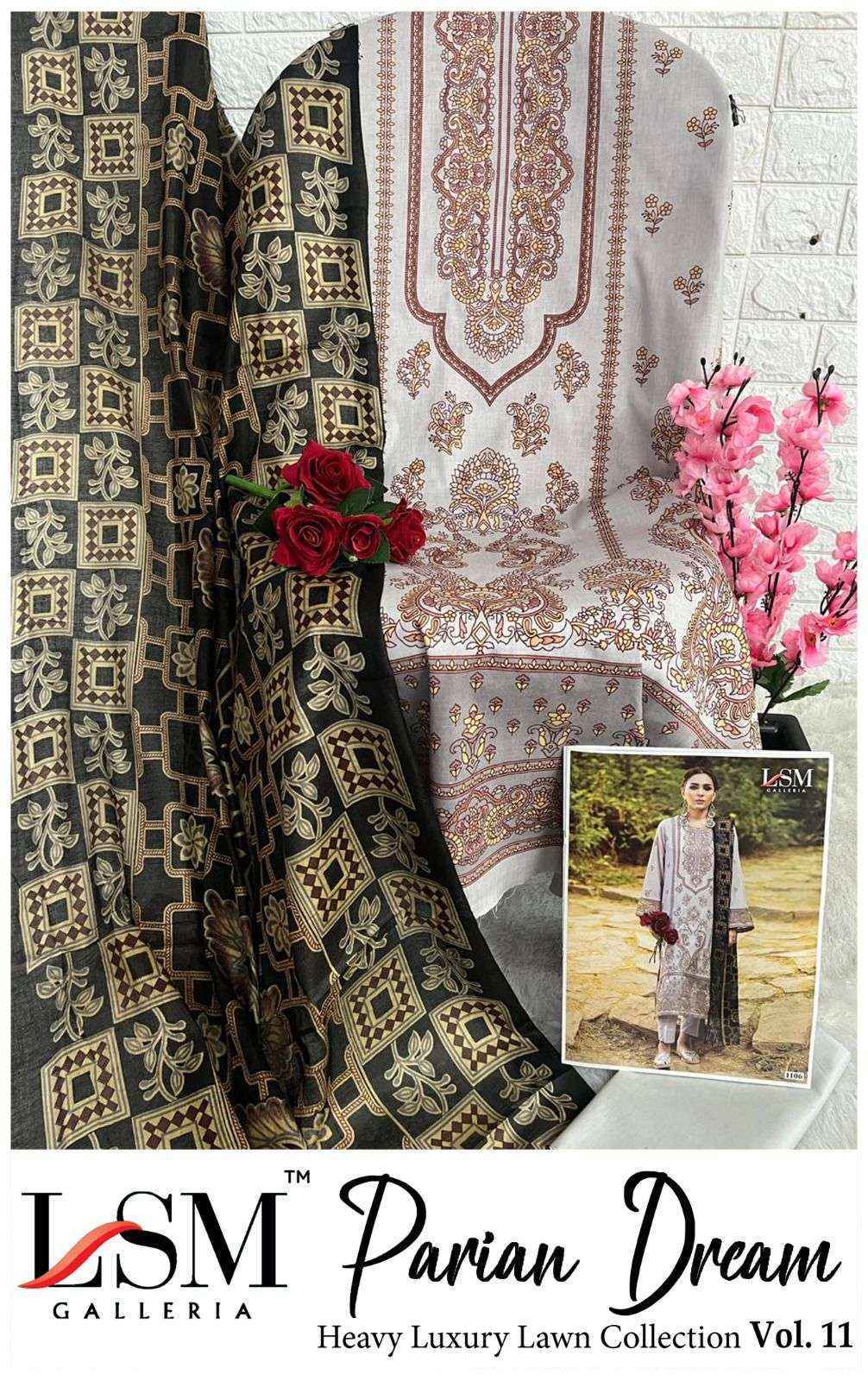 LSM Galleria Parian Dream Vol 11 Wholesale Lawn Pakistani Suits ( 6 pcs Catalogue )