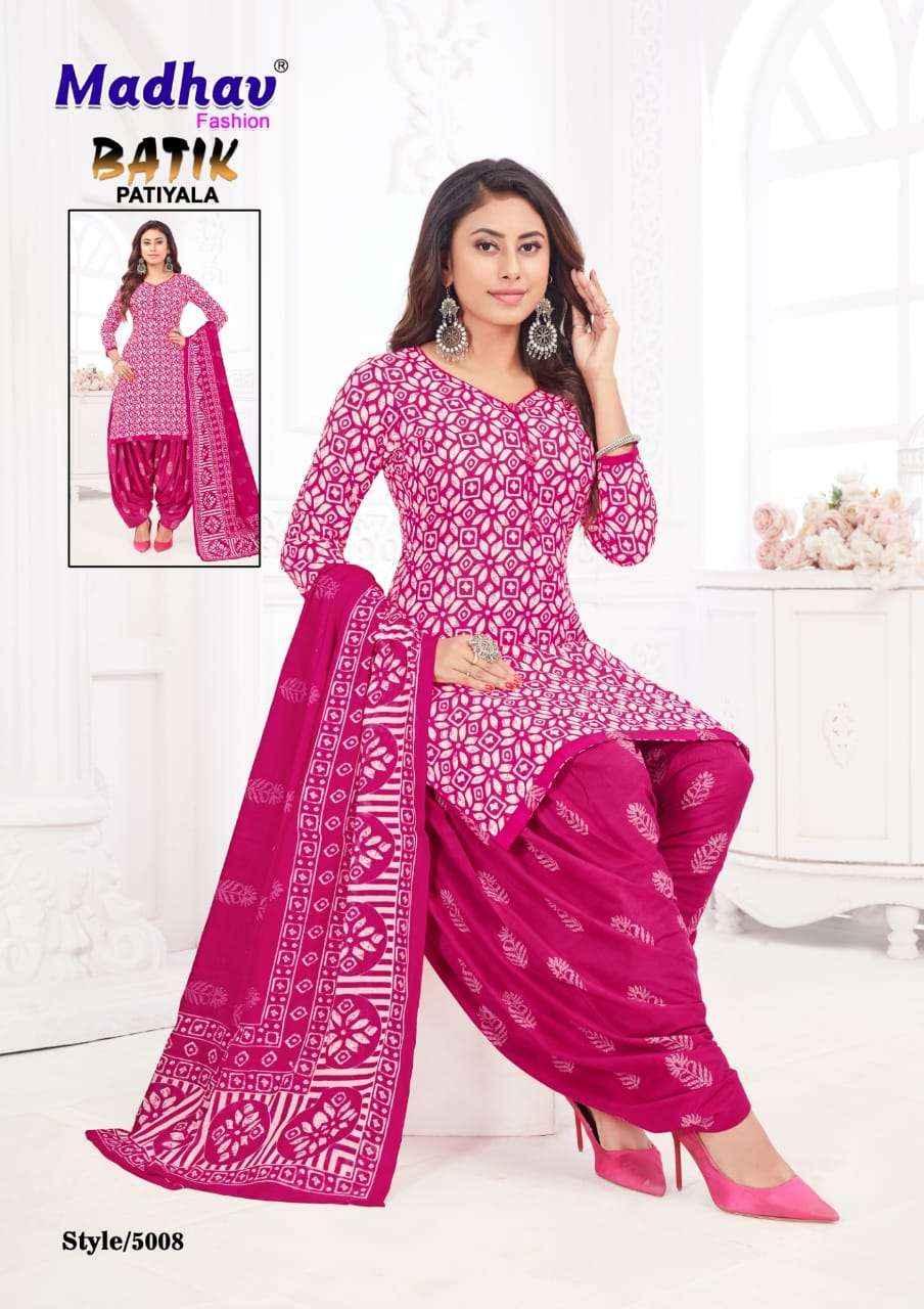 MADHAV FASHION BATIK PATIYALA VOL 5 COTTON DRESS MATERIAL ( 10 PCS CATALOG )