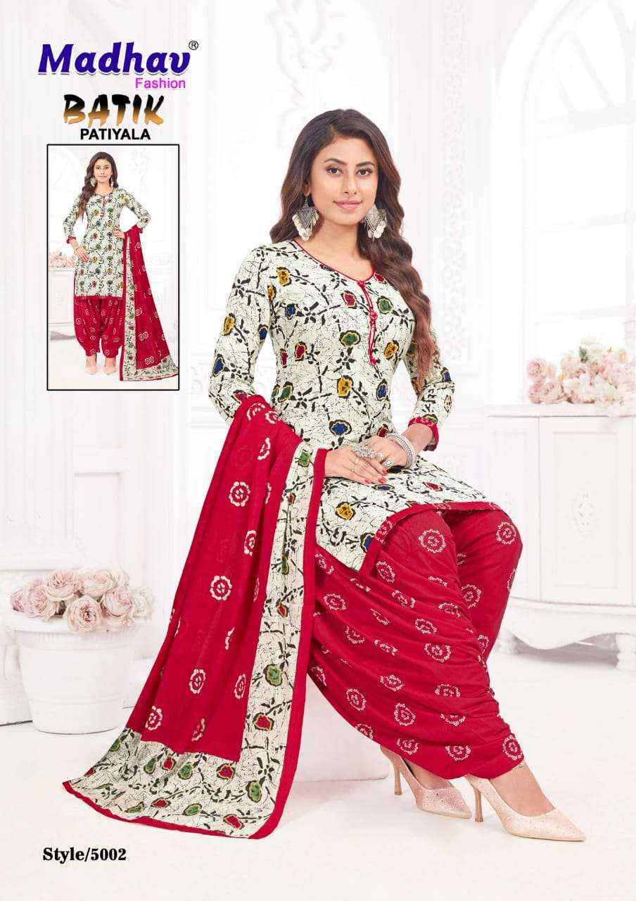 MADHAV FASHION BATIK PATIYALA VOL 5 COTTON DRESS MATERIAL ( 10 PCS CATALOG )