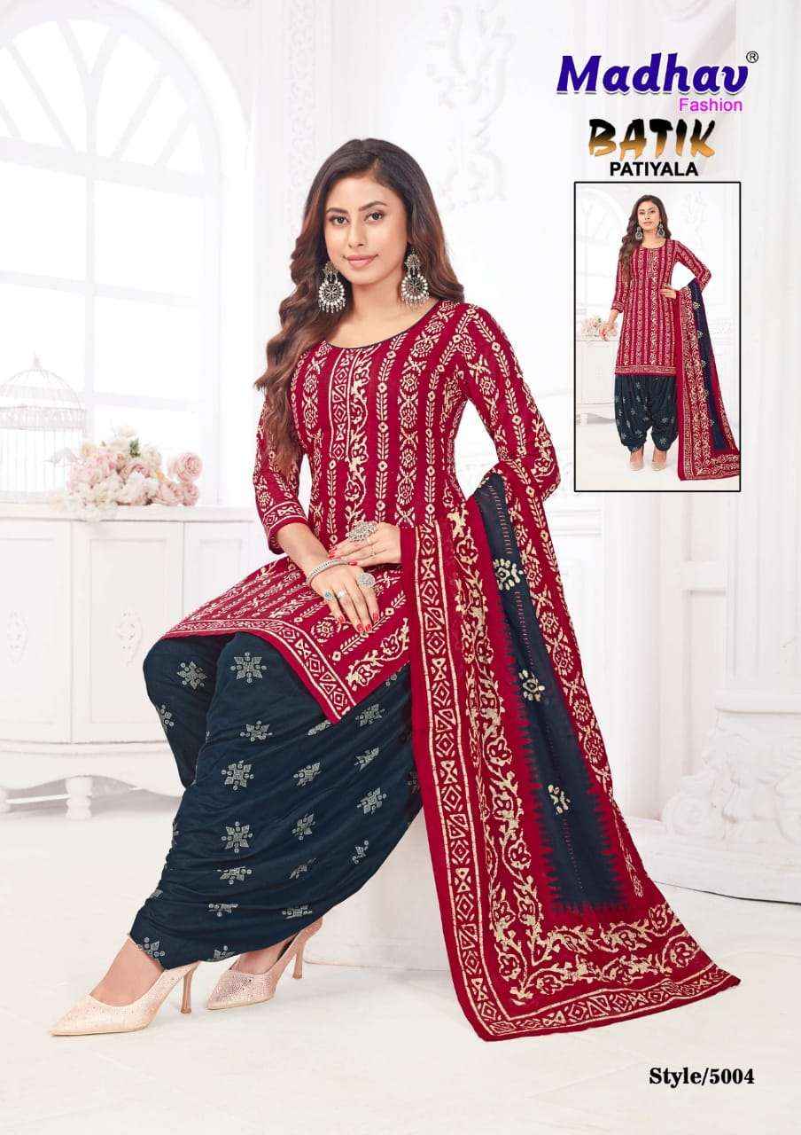 MADHAV FASHION BATIK PATIYALA VOL 5 COTTON DRESS MATERIAL ( 10 PCS CATALOG )