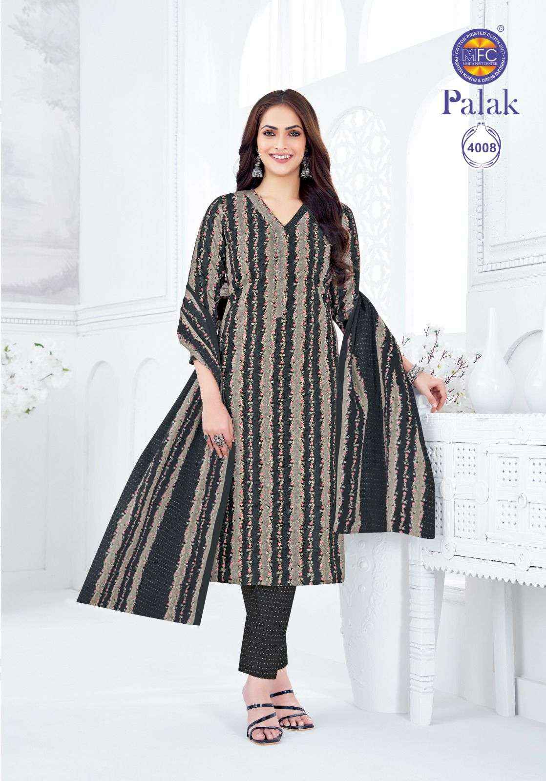 MFC Palak Vol 4 Heavy Lawn Cotton Salwar Kameez ( 12 Pcs Catalogue )