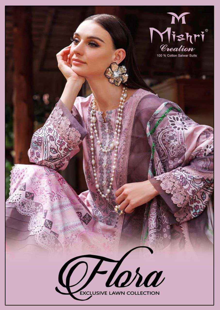 Mishri Creation Flora Vol 1 Lawn Cotton Salwar Kameez ( 6 pcs Catalogue )