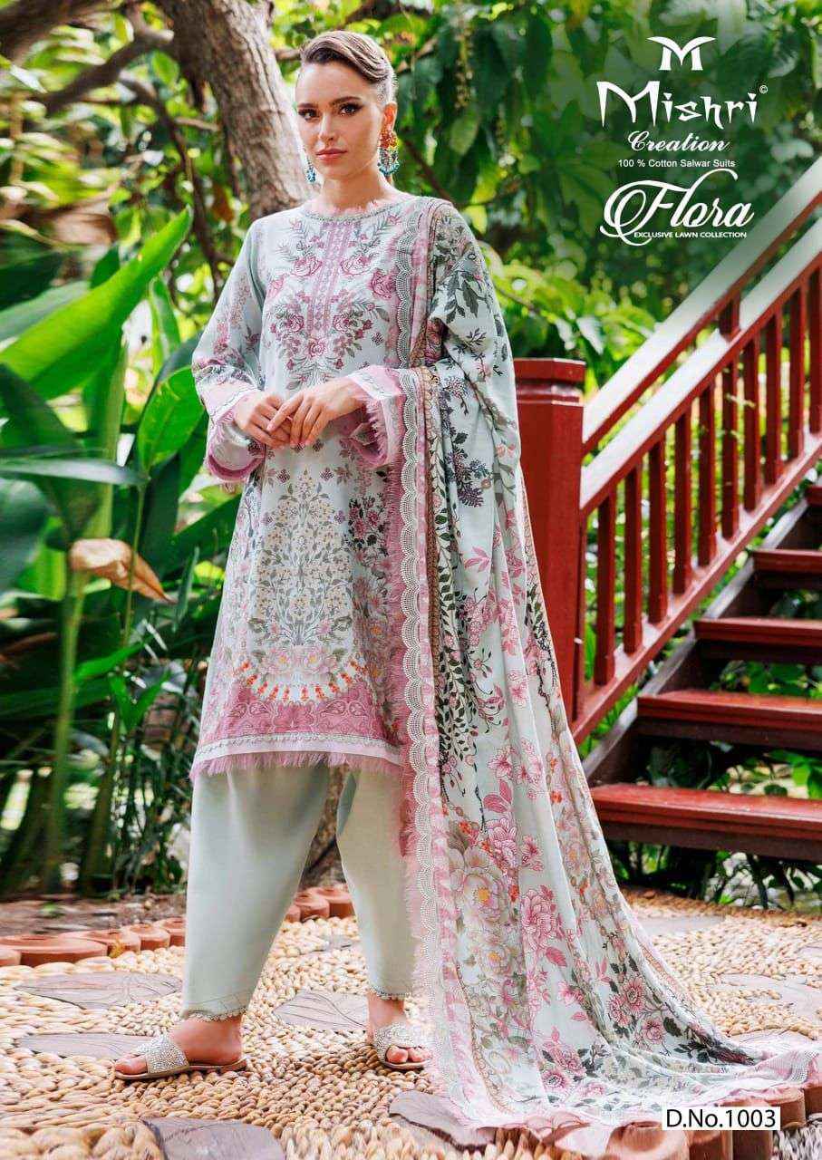 Mishri Creation Flora Vol 1 Lawn Cotton Salwar Kameez ( 6 pcs Catalogue )