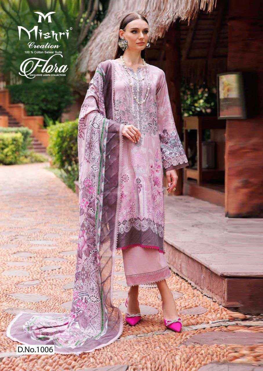 Mishri Creation Flora Vol 1 Lawn Cotton Salwar Kameez ( 6 pcs Catalogue )