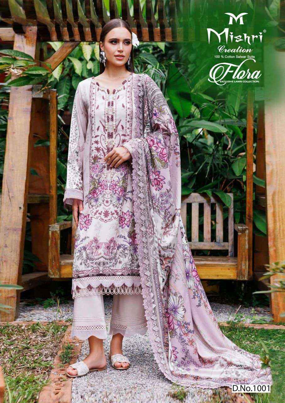 Mishri Creation Flora Vol 1 Lawn Cotton Salwar Kameez ( 6 pcs Catalogue )