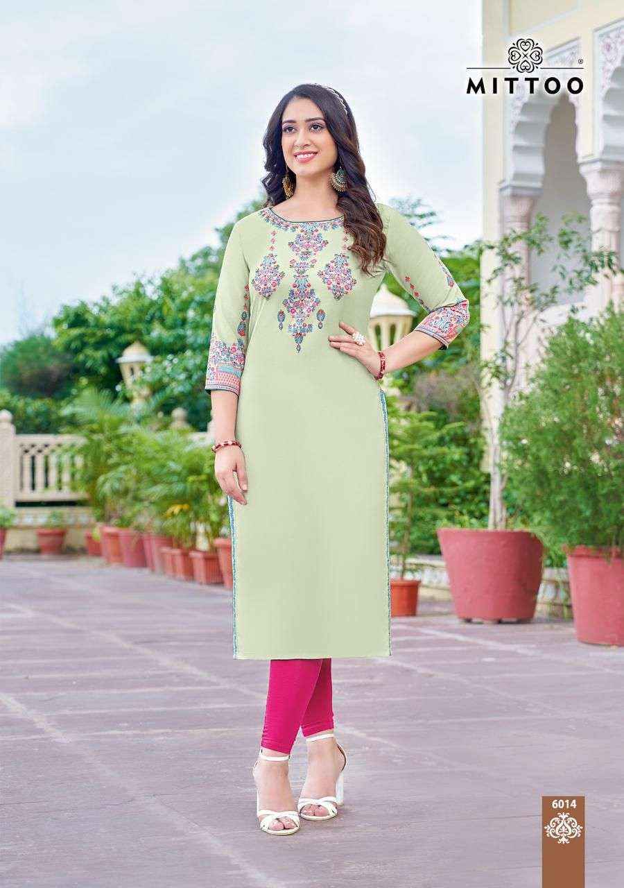 Mittoo Fashion Rihana Vol 3 Rayon Kurti Online Shopping ( 6 Pcs Catalogue )