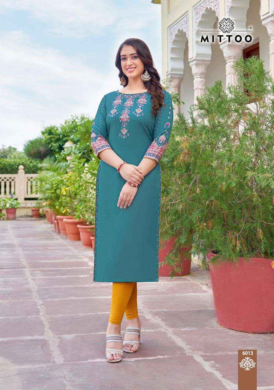 Mittoo Fashion Rihana Vol 3 Rayon Kurti Online Shopping ( 6 Pcs Catalogue )