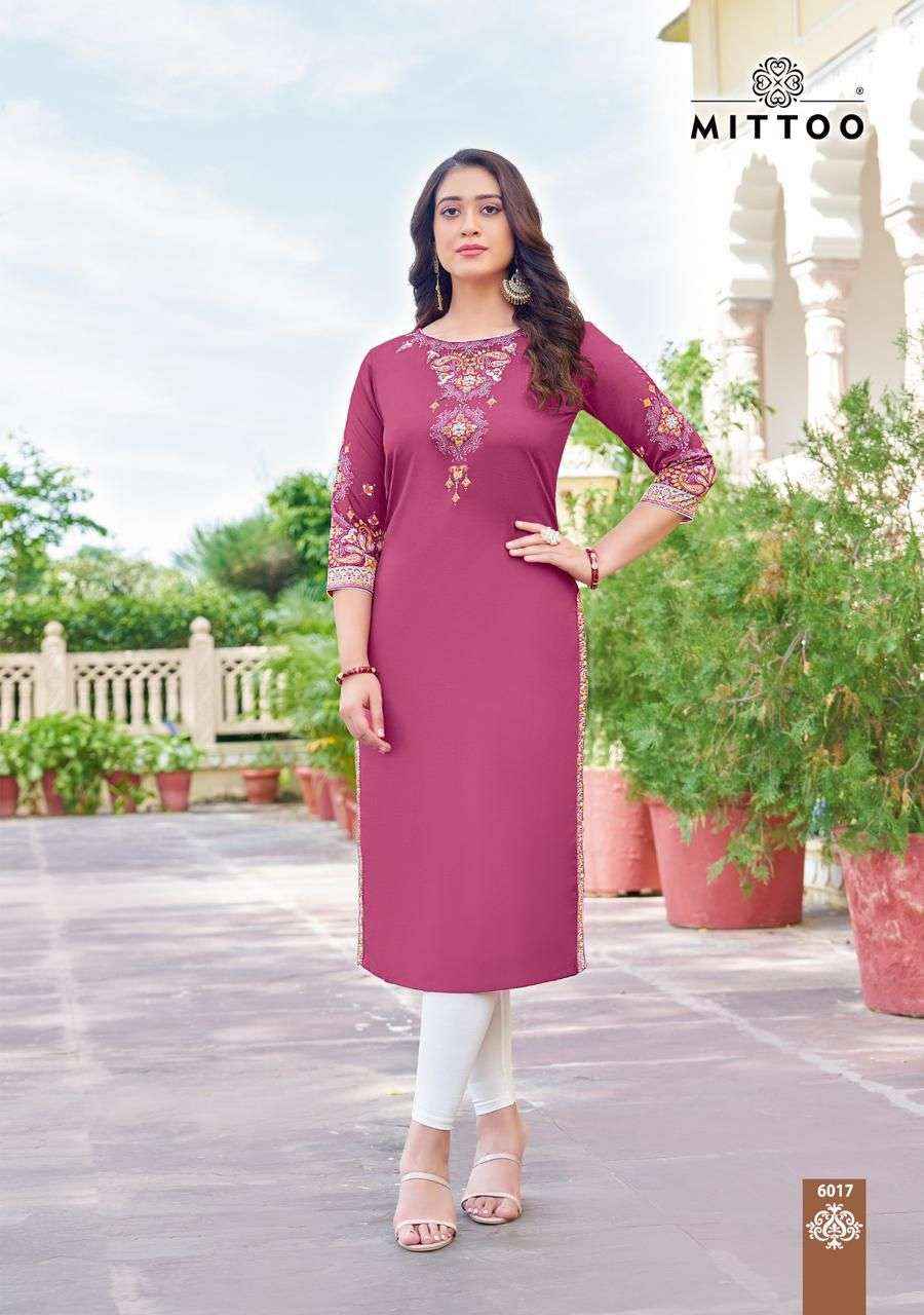 Mittoo Fashion Rihana Vol 3 Rayon Kurti Online Shopping ( 6 Pcs Catalogue )