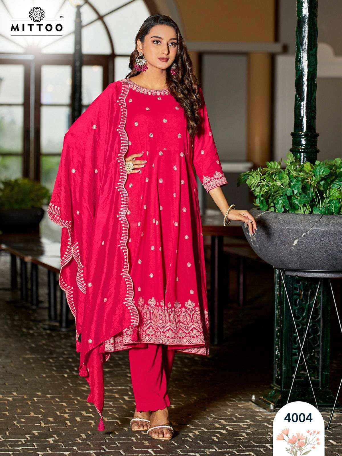 Mittoo Fashion Tyohar Readymade Designer Suits Wholesale Price ( 4 Pcs Catalog )