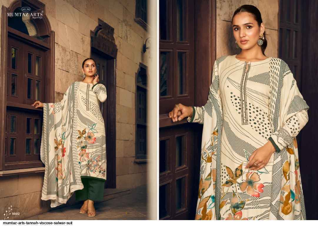 Mumtaz Arts Tannah Viscouse Pashmina Salwar Kameez Wholesale Price ( 4 Pcs Catalog )