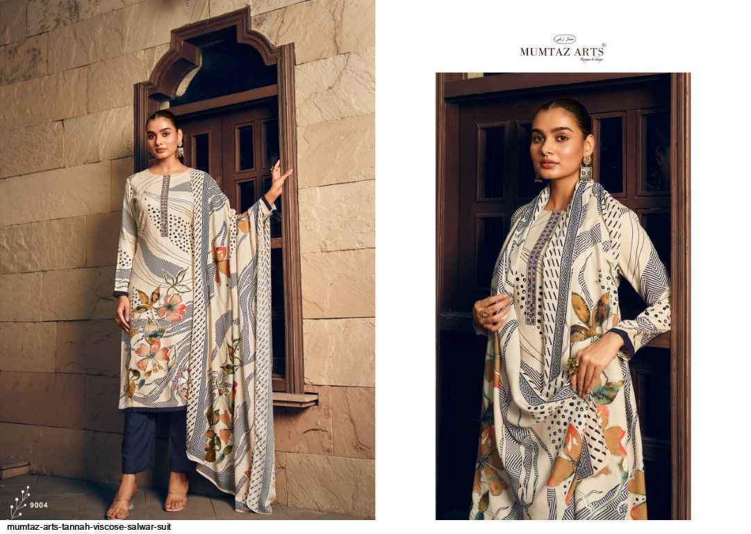 Mumtaz Arts Tannah Viscouse Pashmina Salwar Kameez Wholesale Price ( 4 Pcs Catalog )