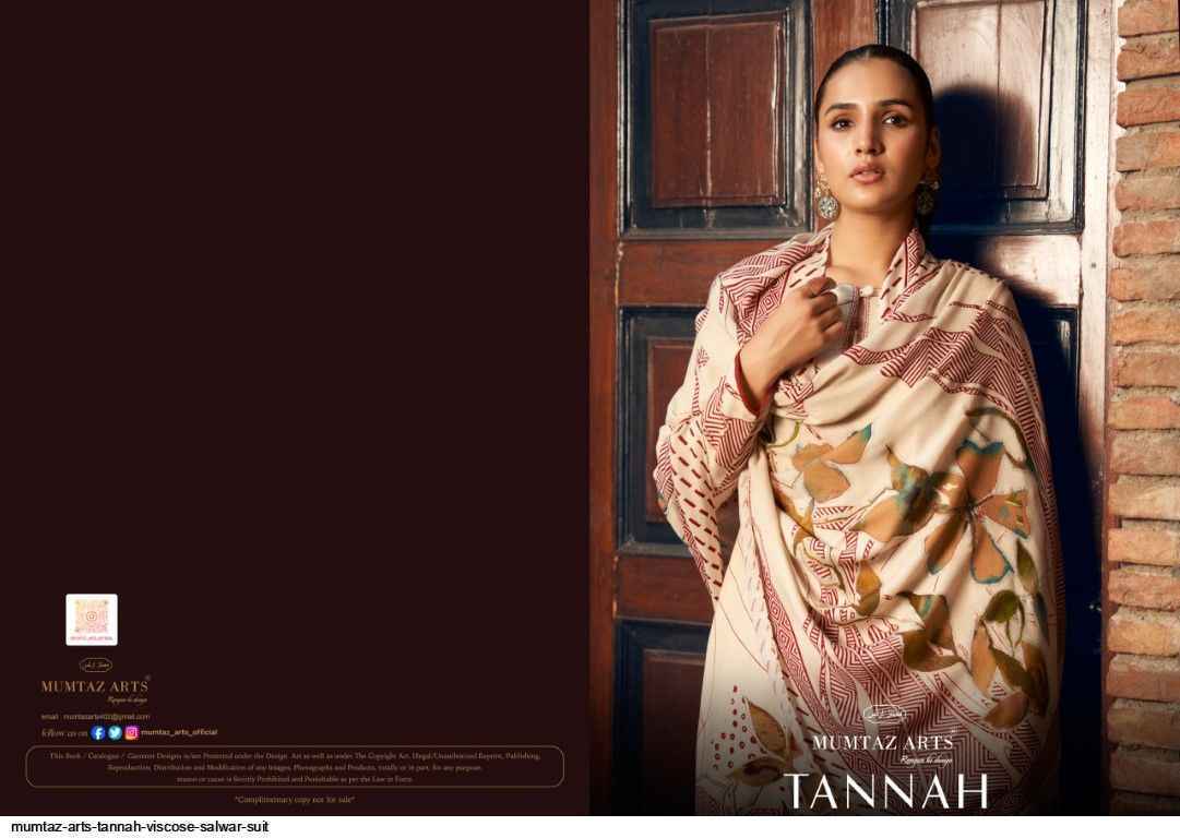 Mumtaz Arts Tannah Viscouse Pashmina Salwar Kameez Wholesale Price ( 4 Pcs Catalog )