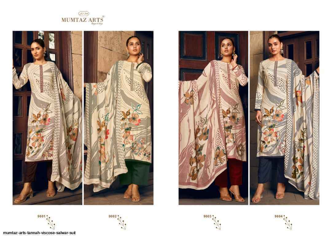 Mumtaz Arts Tannah Viscouse Pashmina Salwar Kameez Wholesale Price ( 4 Pcs Catalog )