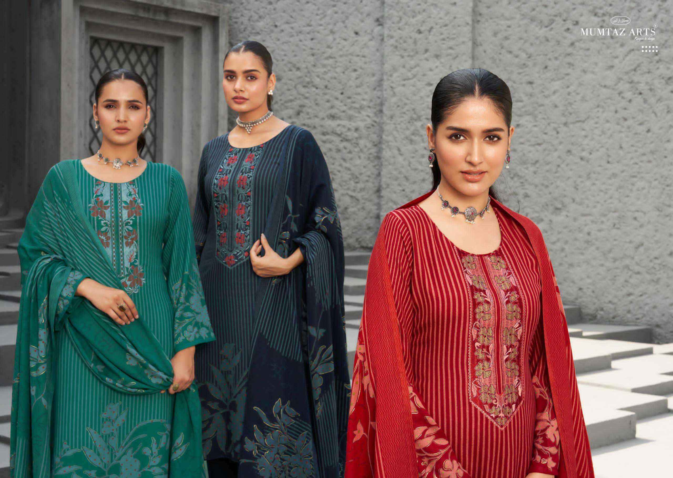 Mumtaz Arts Zohra Wholesale Pashmina Dress Material ( 4 Pcs Catalogue )