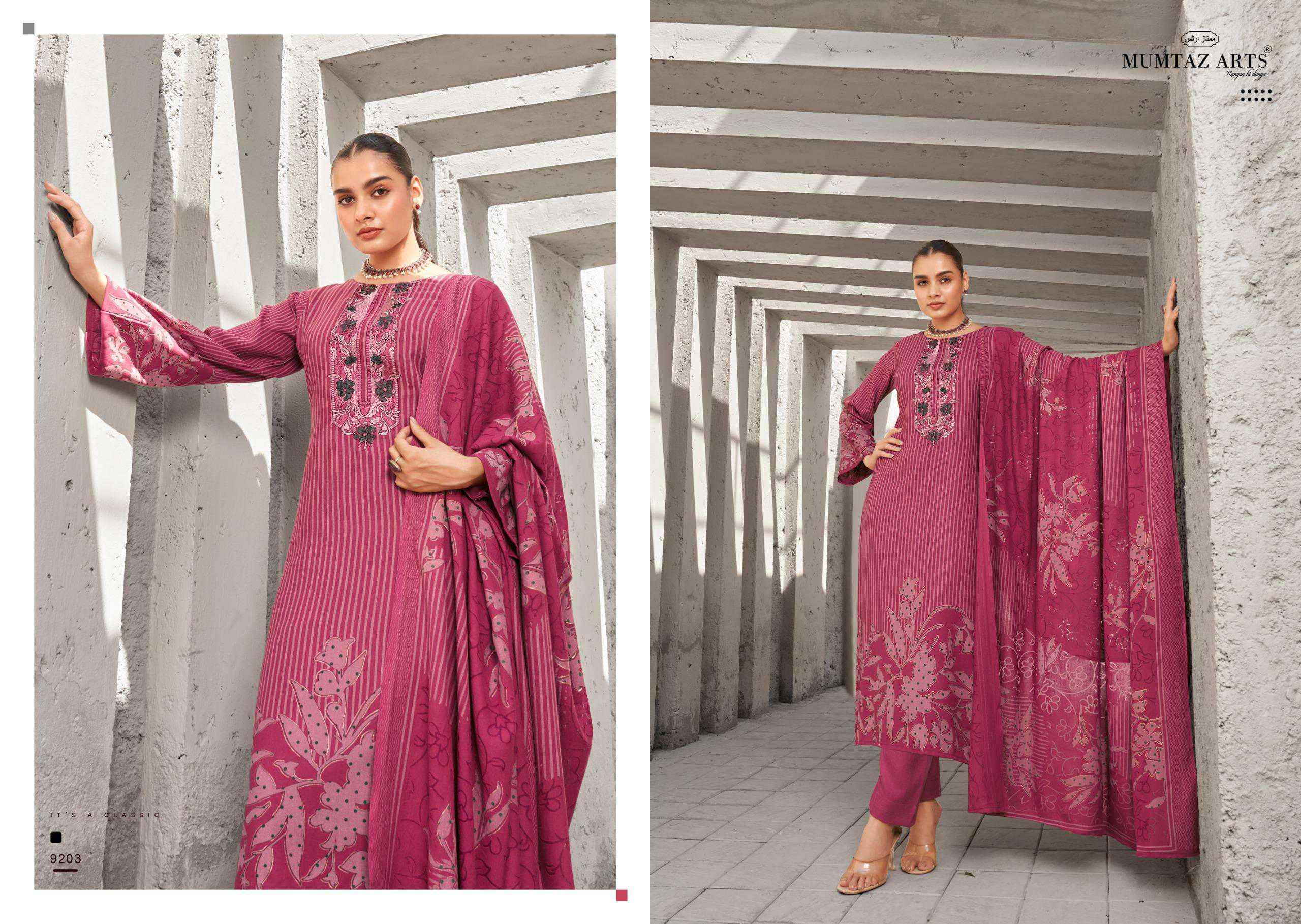Mumtaz Arts Zohra Wholesale Pashmina Dress Material ( 4 Pcs Catalogue )