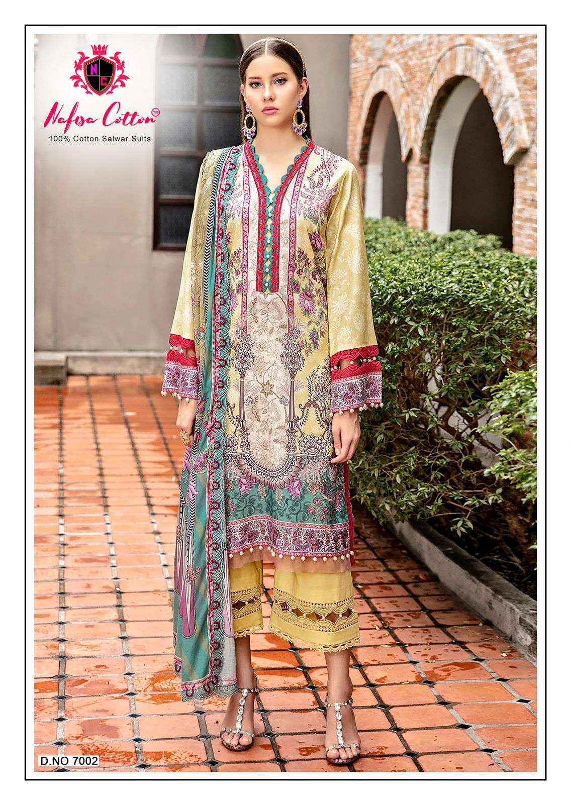 Nafisa Cotton Andaaz Karachi Suits Vol 7 Cotton Salwar Kameez Wholesale Price ( 6 Pcs Catalog )