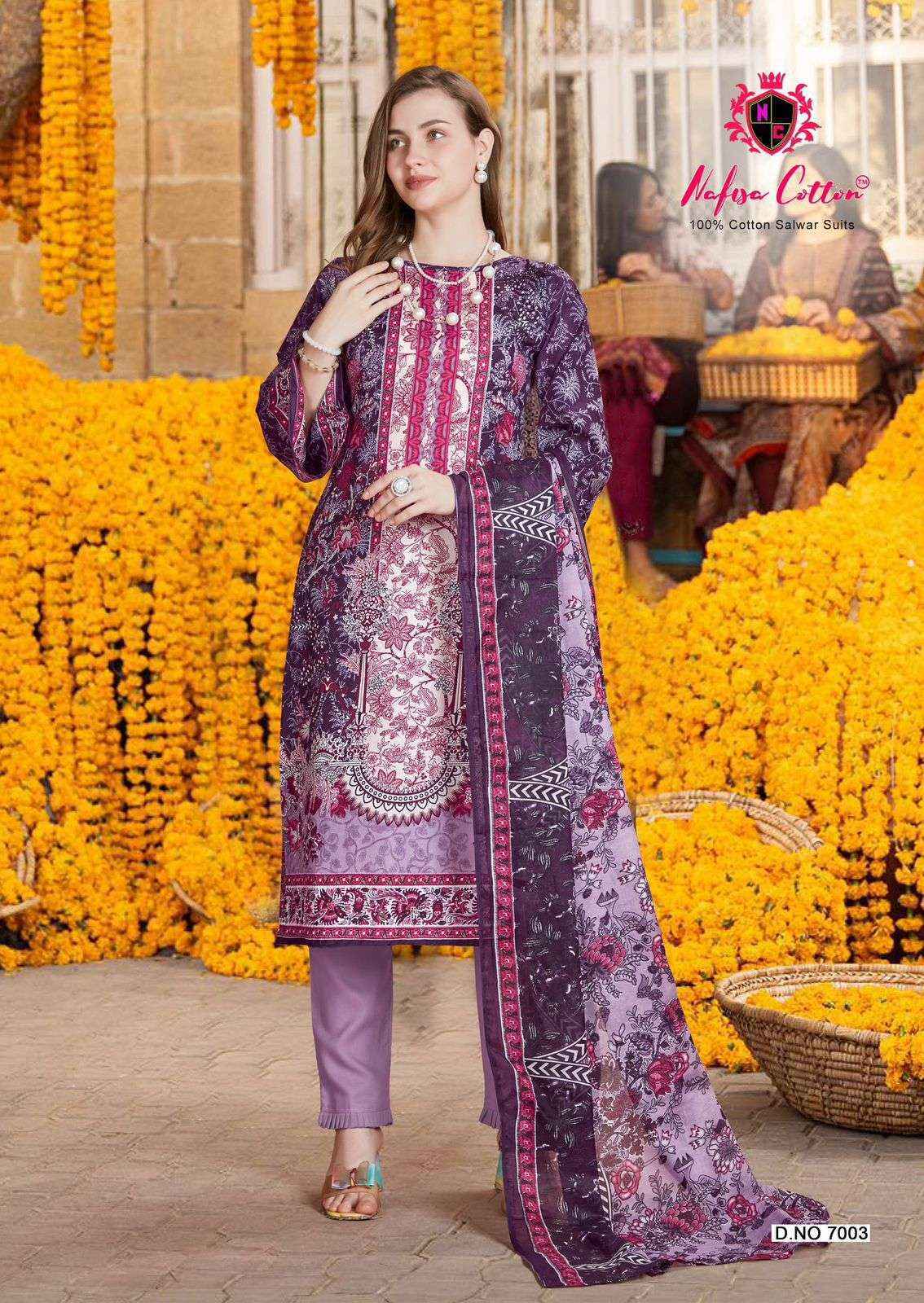 Nafisa Cotton Andaaz Karachi Suits Vol 7 Cotton Salwar Kameez Wholesale Price ( 6 Pcs Catalog )