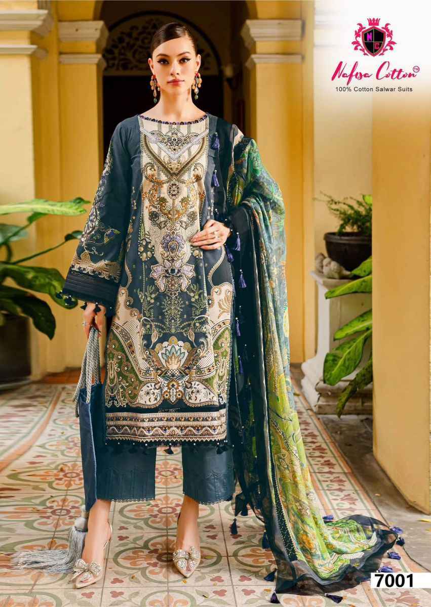 Nafisa Cotton Esra Karachi Vol 7 Cotton Salwar Kameez Wholesale Price ( 6 Pcs Catalog )