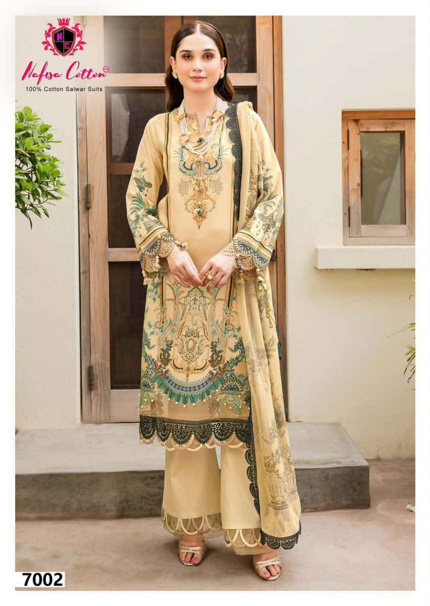 Nafisa Cotton Esra Karachi Vol 7 Cotton Salwar Kameez Wholesale Price ( 6 Pcs Catalog )