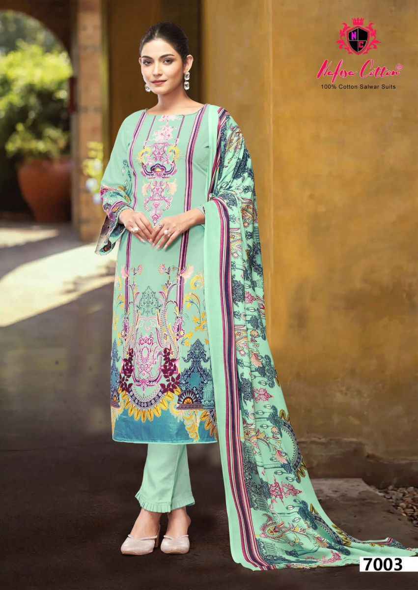 Nafisa Cotton Esra Karachi Vol 7 Cotton Salwar Kameez Wholesale Price ( 6 Pcs Catalog )