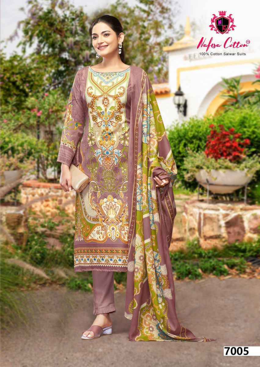 Nafisa Cotton Esra Karachi Vol 7 Cotton Salwar Kameez Wholesale Price ( 6 Pcs Catalog )