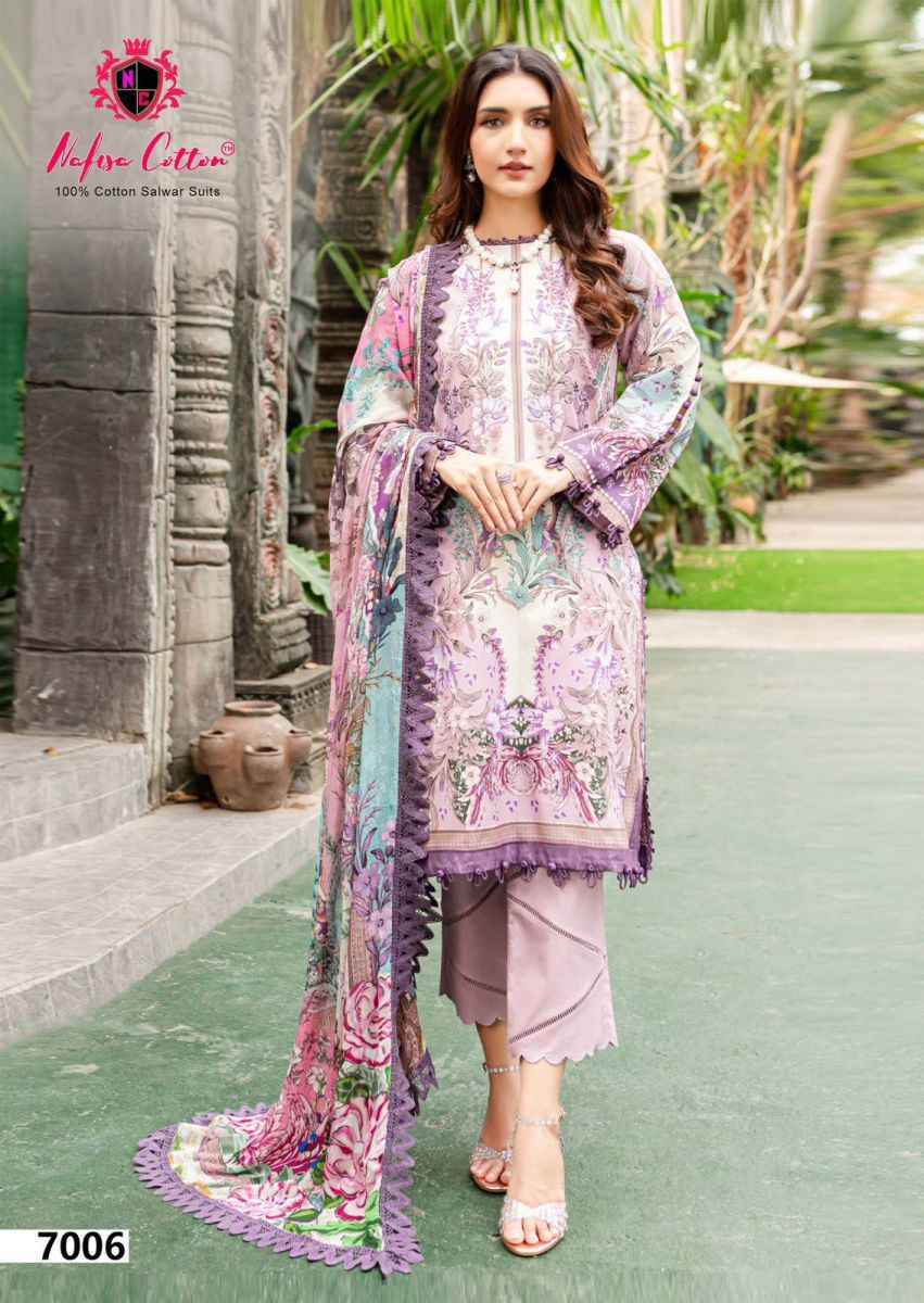 Nafisa Cotton Esra Karachi Vol 7 Cotton Salwar Kameez Wholesale Price ( 6 Pcs Catalog )