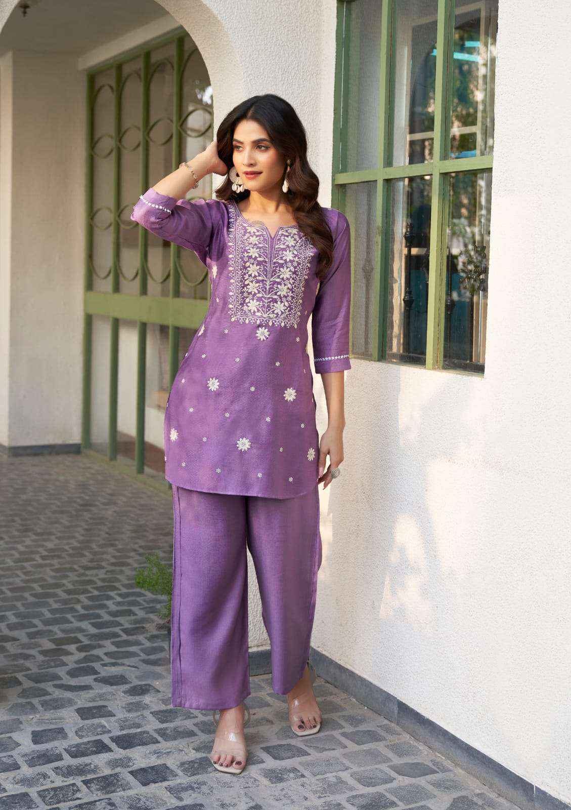 Ossm Vama Vol 2 Viscose Co Ord Kurti Set Wholesale Price ( 6 Pcs Catalog )