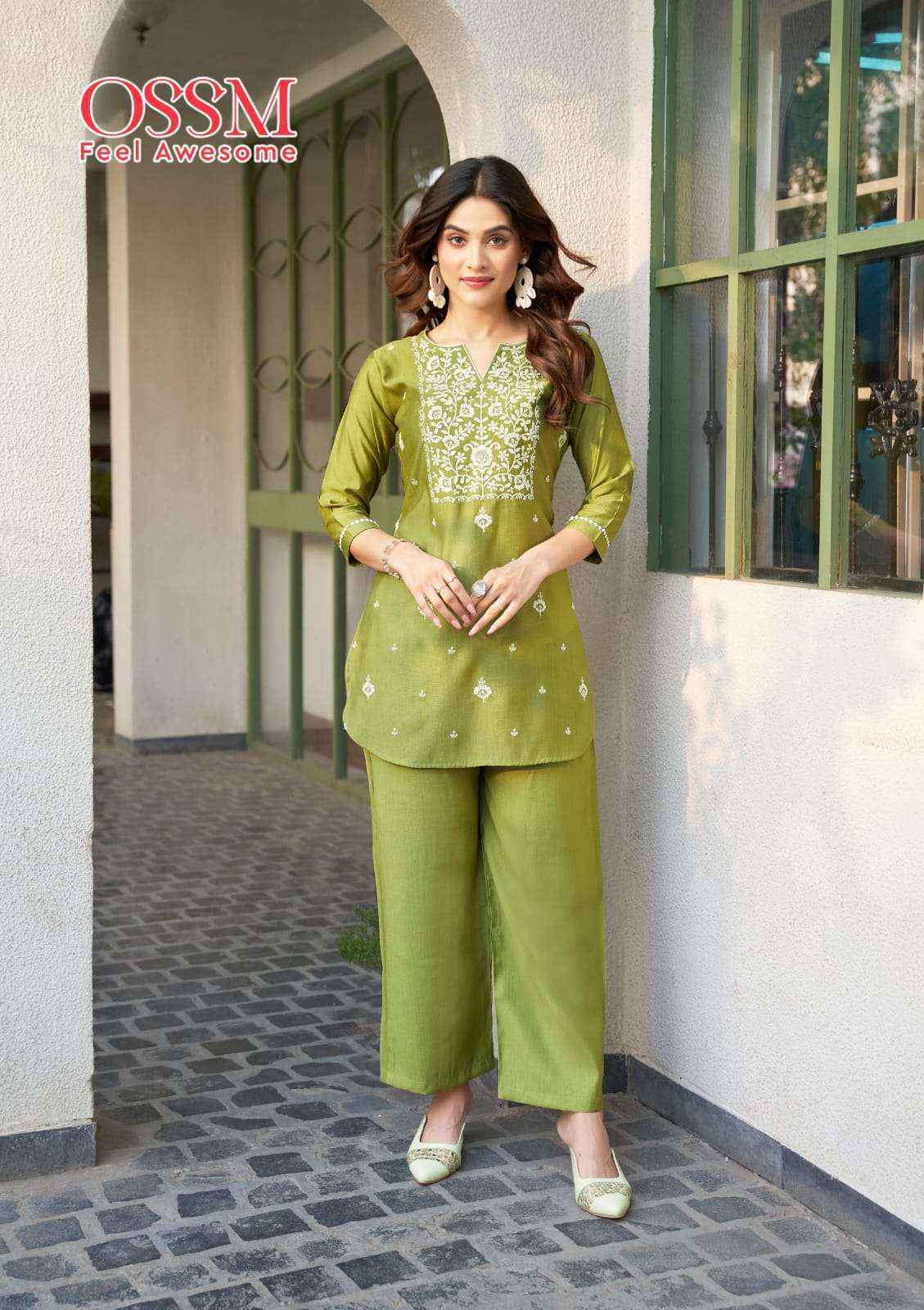 Ossm Vama Vol 2 Viscose Co Ord Kurti Set Wholesale Price ( 6 Pcs Catalog )