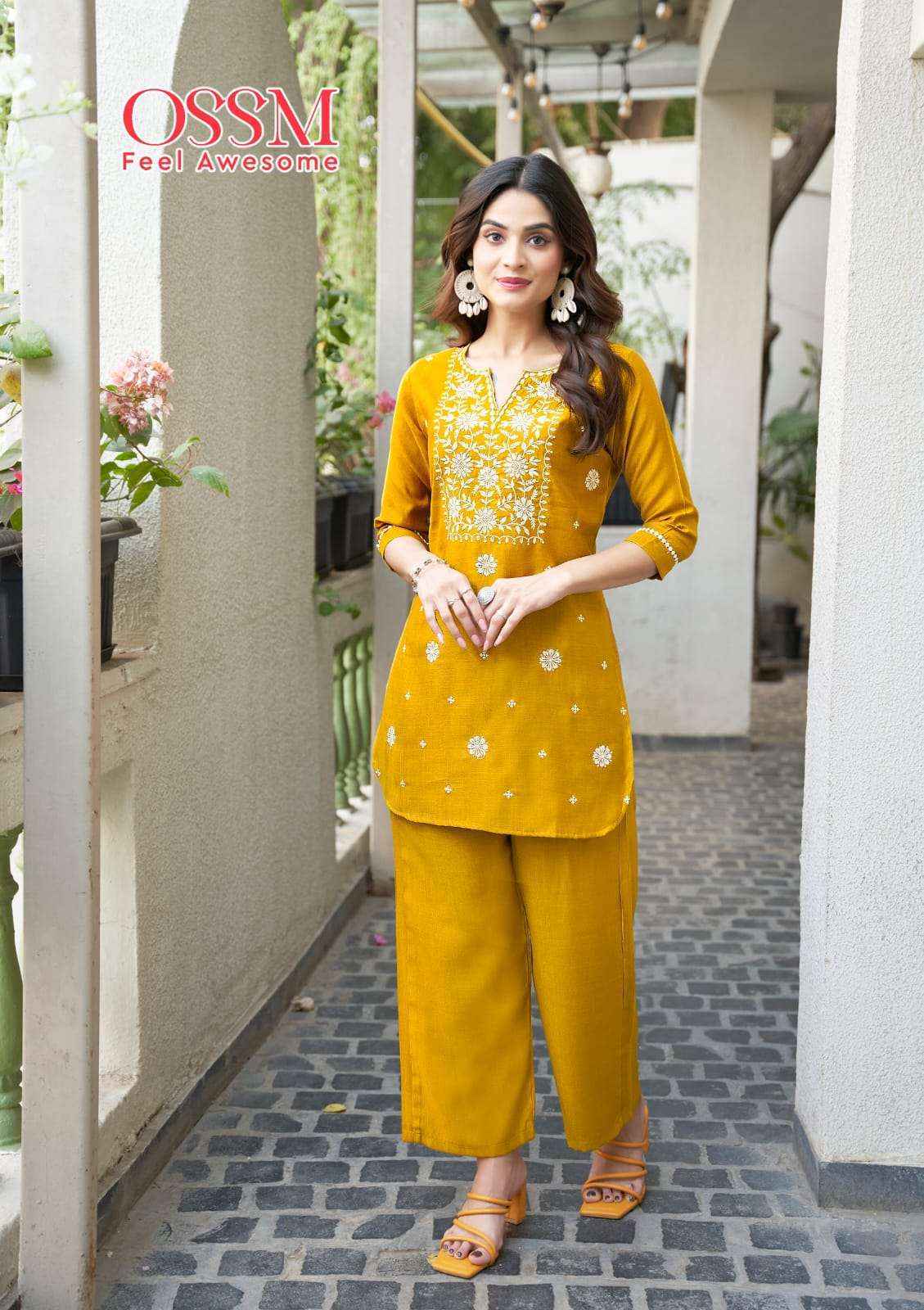 Ossm Vama Vol 2 Viscose Co Ord Kurti Set Wholesale Price ( 6 Pcs Catalog )