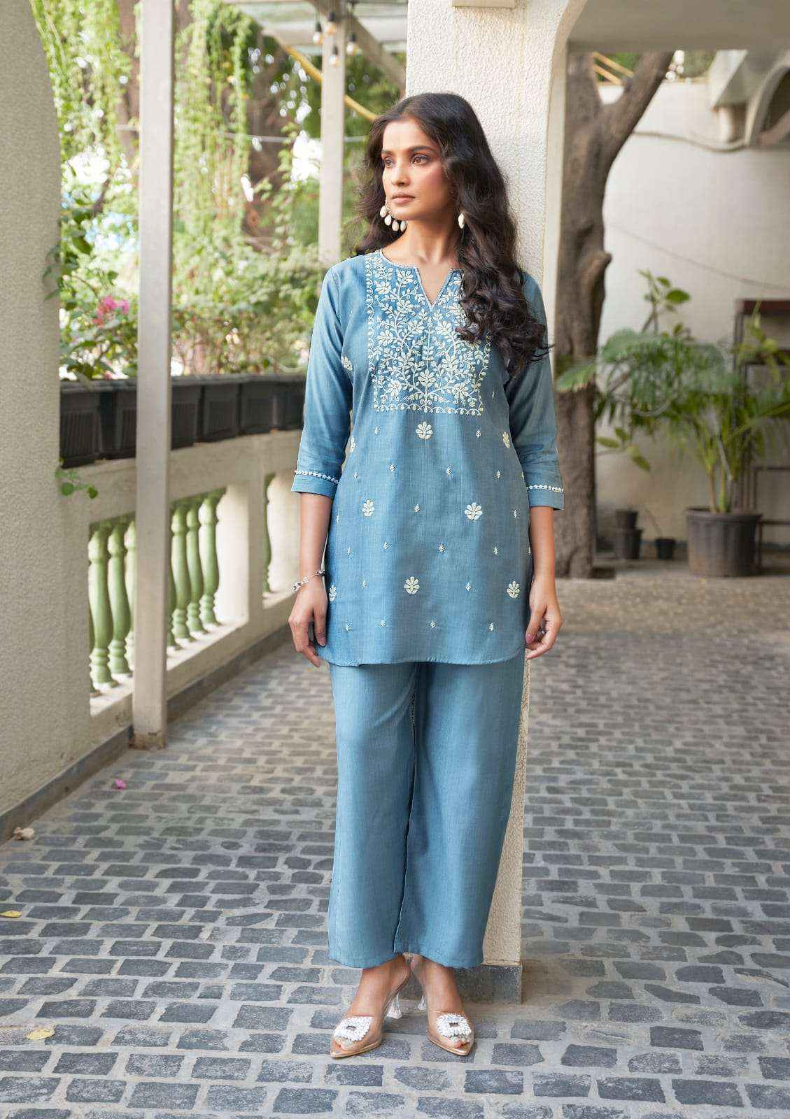 Ossm Vama Vol 2 Viscose Co Ord Kurti Set Wholesale Price ( 6 Pcs Catalog )
