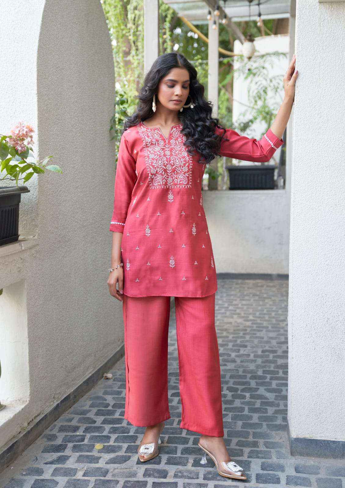 Ossm Vama Vol 2 Viscose Co Ord Kurti Set Wholesale Price ( 6 Pcs Catalog )