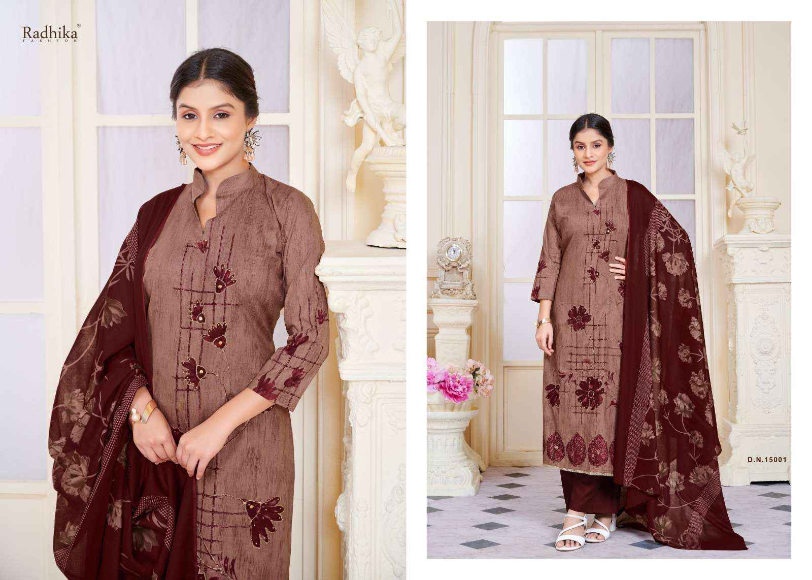 Radhika Azara Tahira Exclusive Cotton Ladies Salwar Kameez ( 4 Pcs Catalogue )