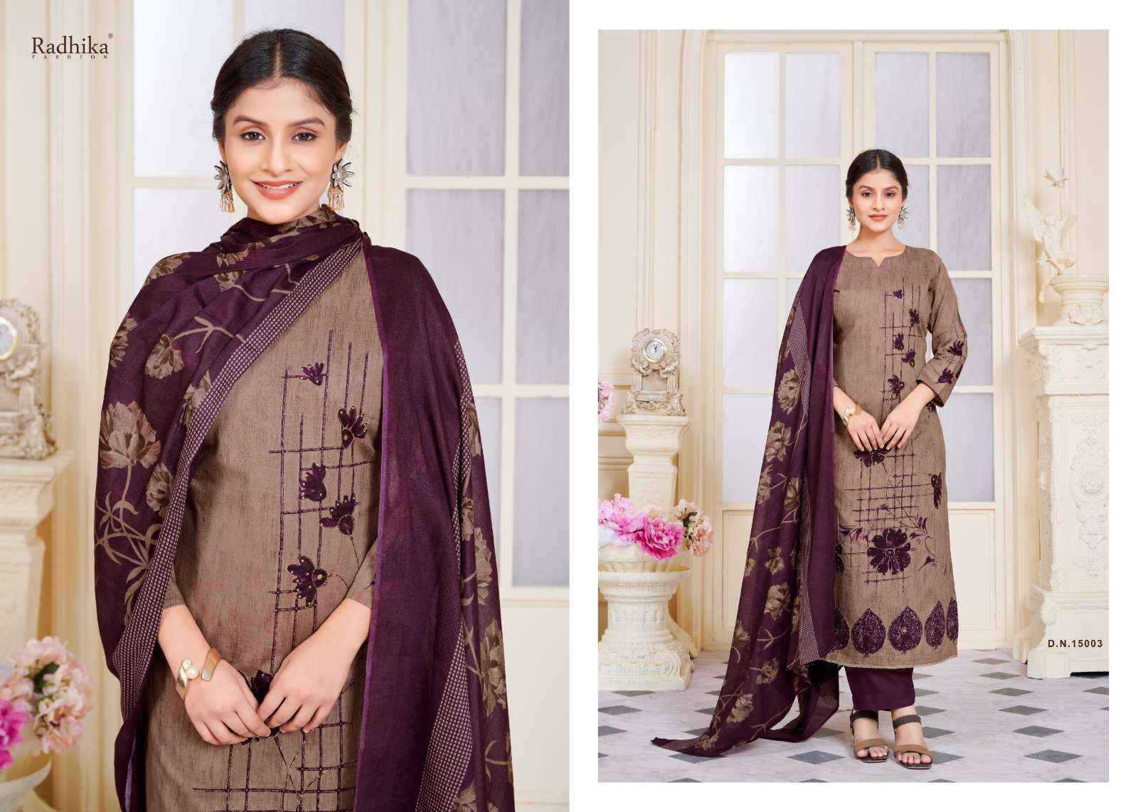 Radhika Azara Tahira Exclusive Cotton Ladies Salwar Kameez ( 4 Pcs Catalogue )