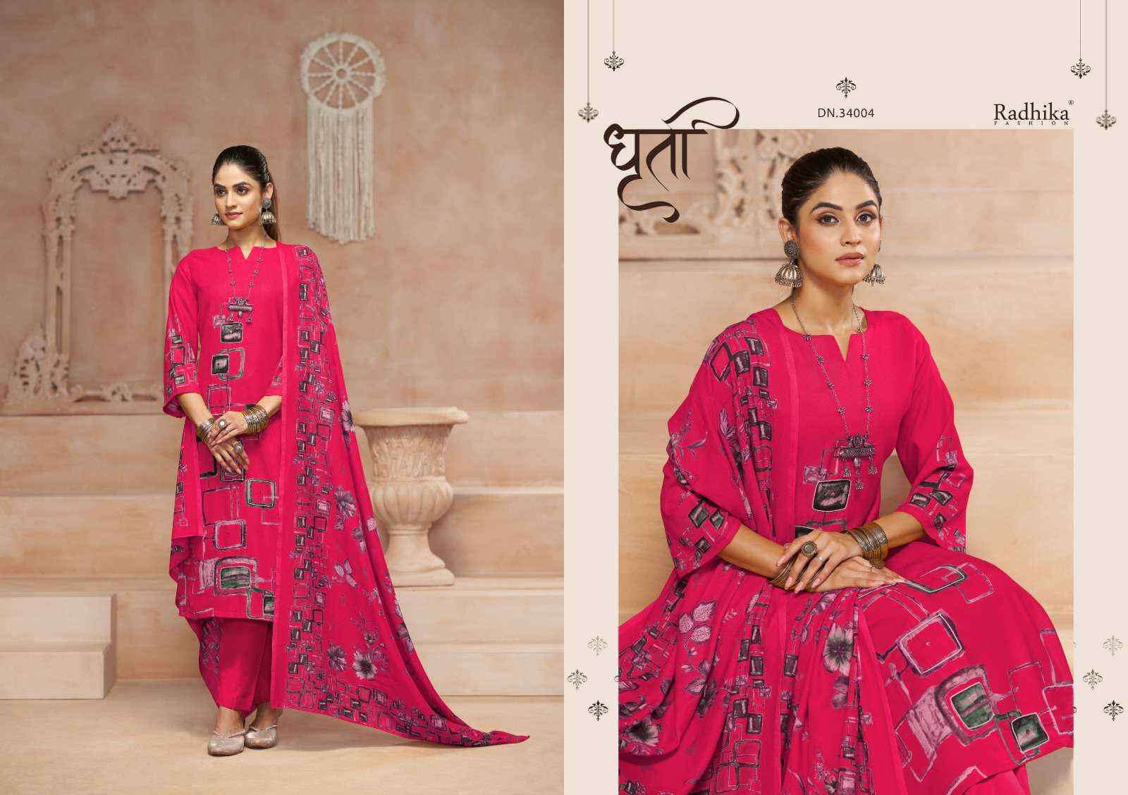 Radhika Fashion Azara Tarashah Viscouse Salwar Kameez Wholesale Price ( 4 Pcs catalog )