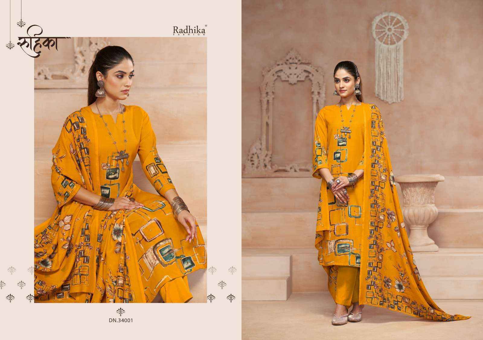 Radhika Fashion Azara Tarashah Viscouse Salwar Kameez Wholesale Price ( 4 Pcs catalog )