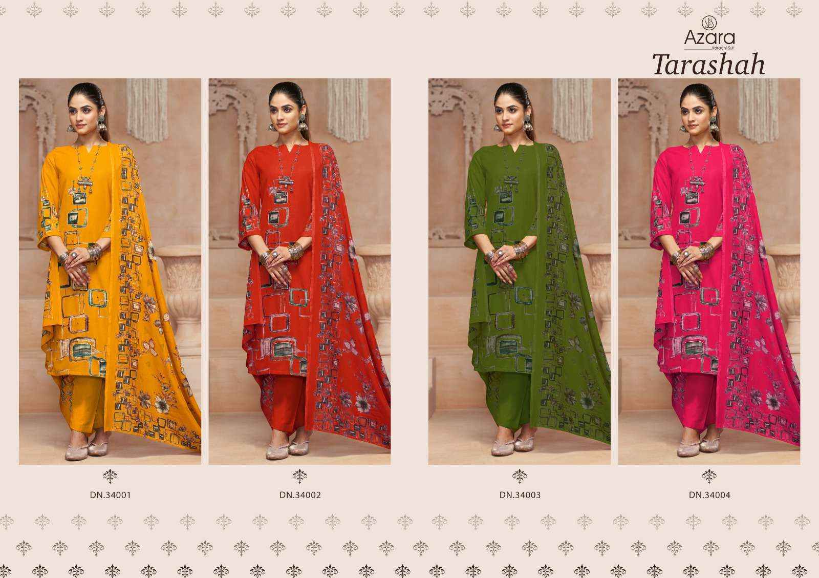 Radhika Fashion Azara Tarashah Viscouse Salwar Kameez Wholesale Price ( 4 Pcs catalog )