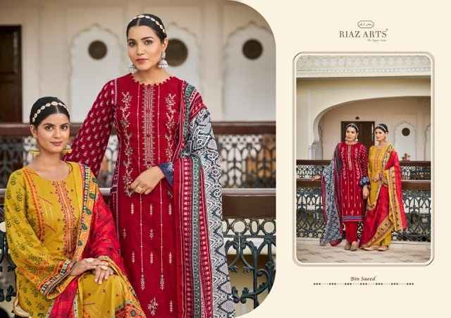 Riaz Arts Bin Saeed Vol 3 Wholesale Pakistani Salwar Kameez ( 8 pcs Catalogue )
