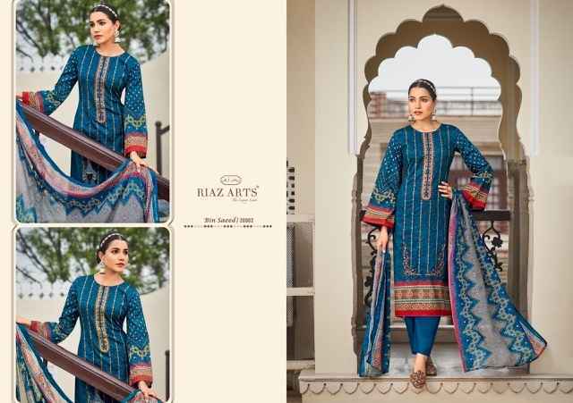 Riaz Arts Bin Saeed Vol 3 Wholesale Pakistani Salwar Kameez ( 8 pcs Catalogue )
