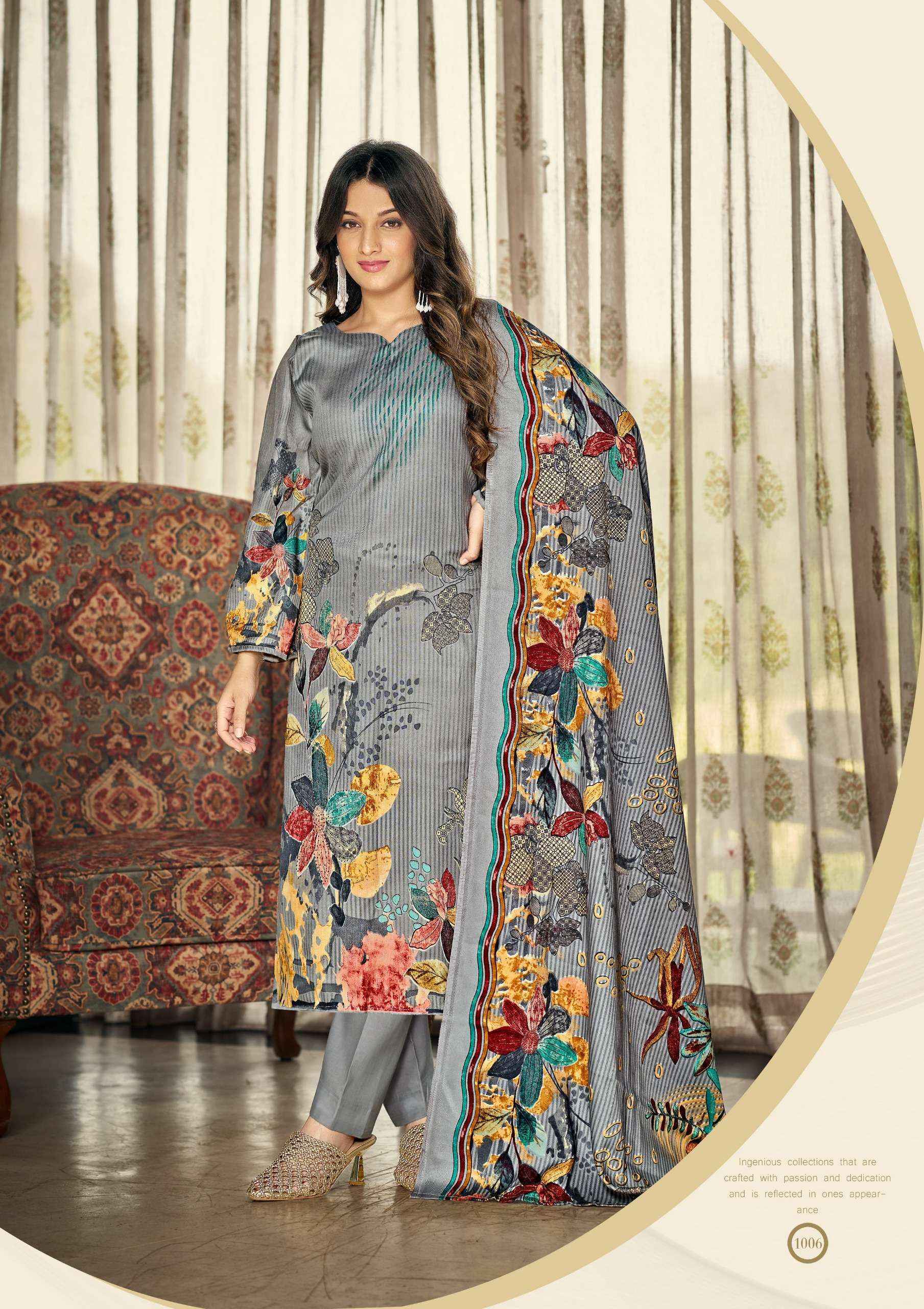 Roli Moli Jasmeen Pashmina Salwar Kameez Wholesale Price ( 8 Pcs Catalog )