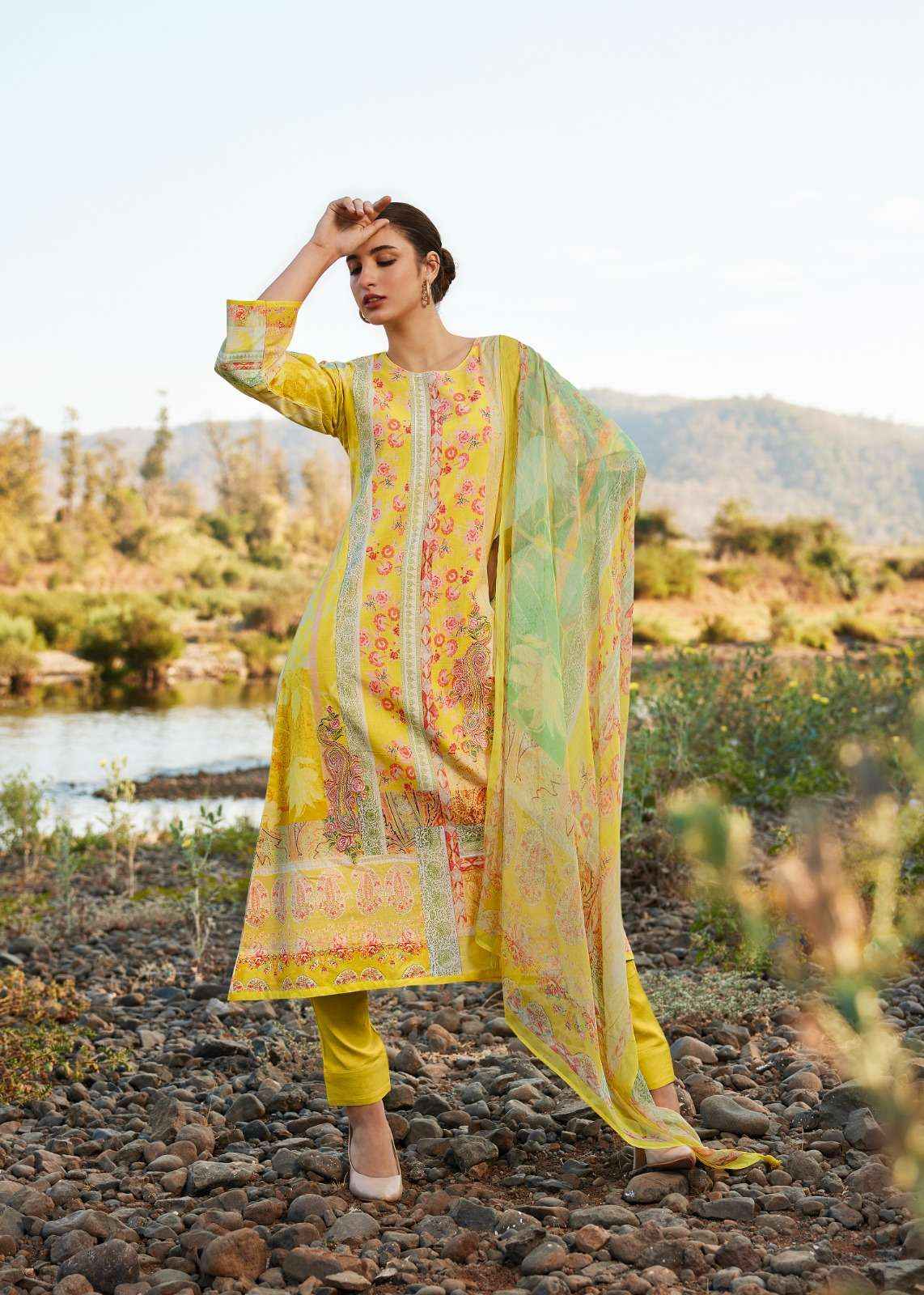 SADHANA FASHION RAAZIA WHOLESALE LAWN COTTON SALWAR KAMEEZ ( 8 PCS CATALOG )