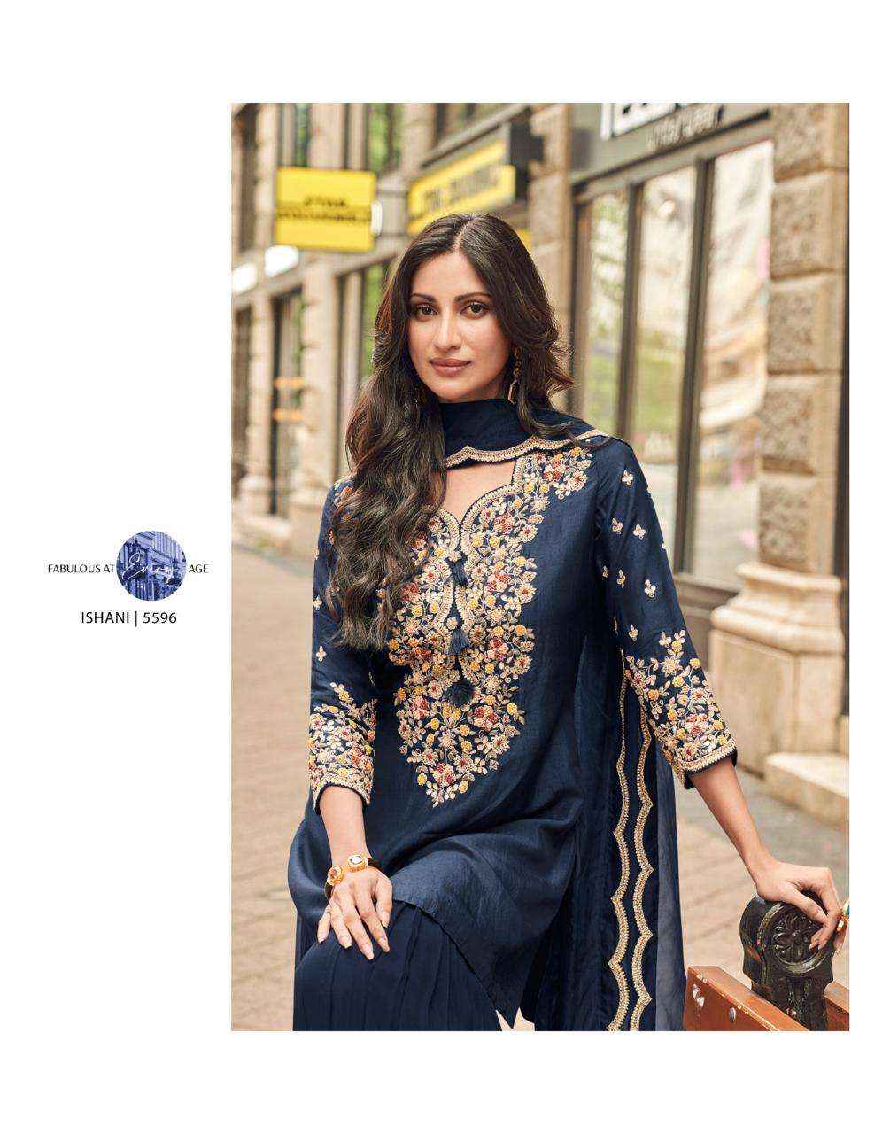 Sayuri Designer Ishani Designer Partywear Gharara Suits ( 3 Pcs Catalogue )
