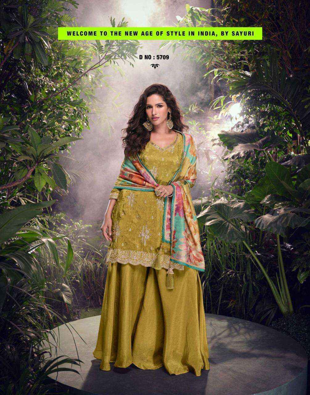 Sayuri Designer Sehenaaz Readymade Chinon Silk salwar kameez wholesale price ( 3 pcs catalog )