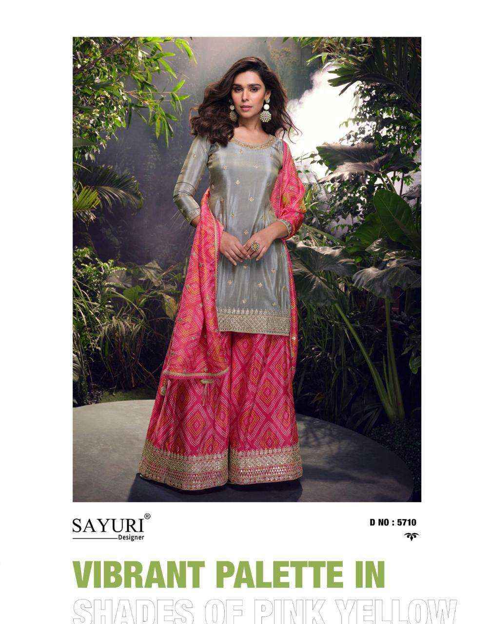 Sayuri Designer Sehenaaz Readymade Chinon Silk salwar kameez wholesale price ( 3 pcs catalog )