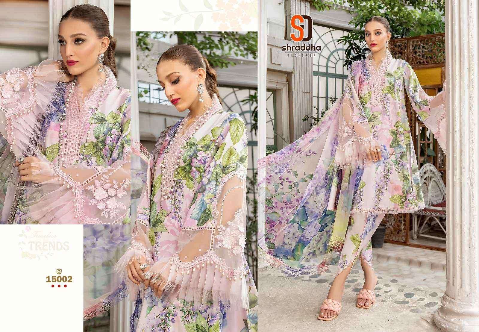 Sharaddha Designer M Print Vol 15 Lawn Cotton Salwar Kameez Wholesale Price ( 6 Pcs Catalog )