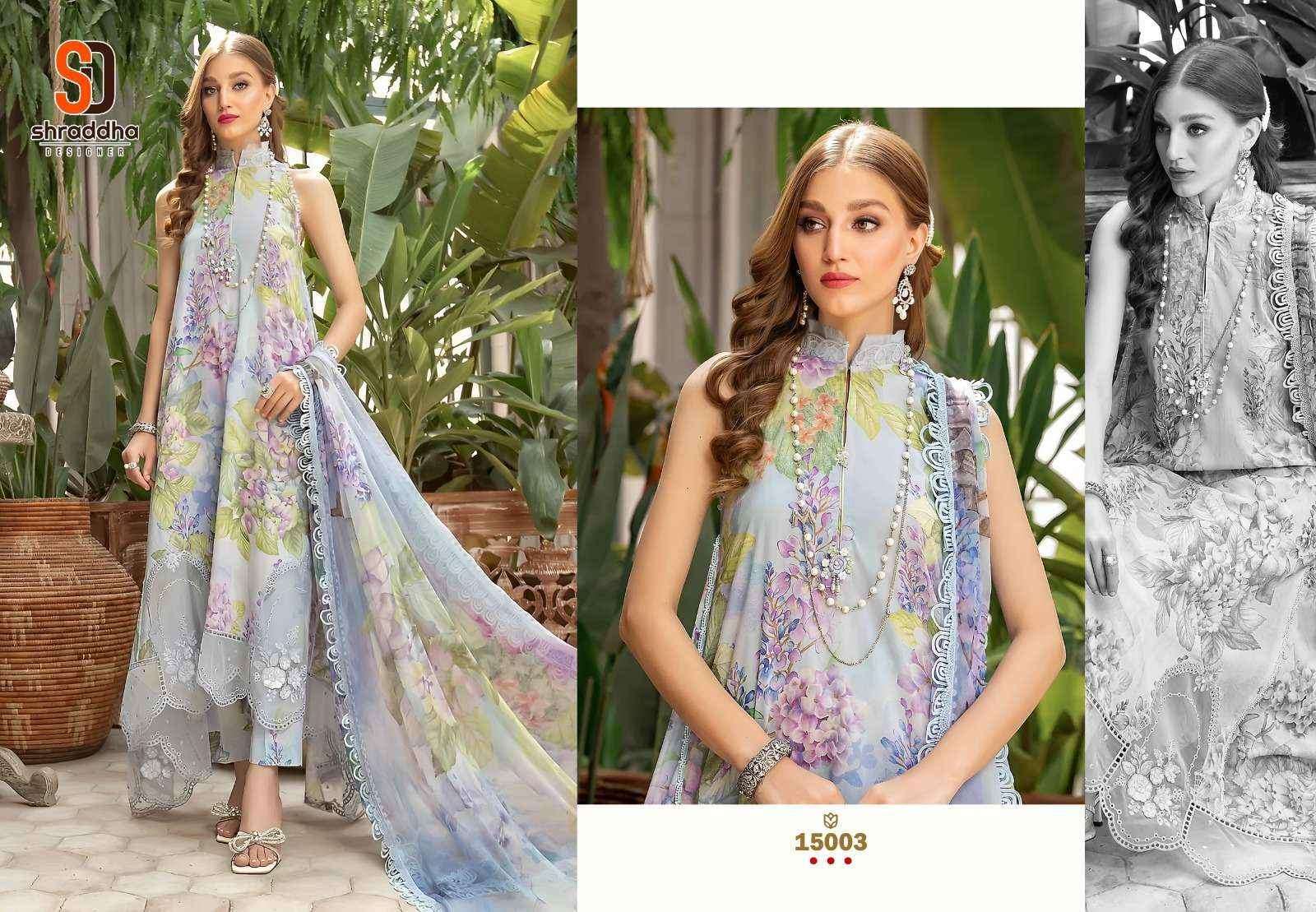 Sharaddha Designer M Print Vol 15 Lawn Cotton Salwar Kameez Wholesale Price ( 6 Pcs Catalog )