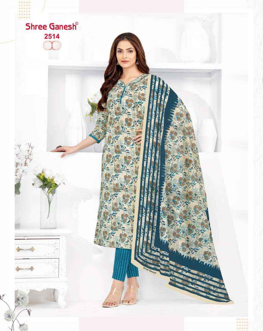 SHREE GANESH SAMAIYRA VOL 15 WHOLESALE COTTON DRESS MATERIAL ( 18 PCS CATALOG )