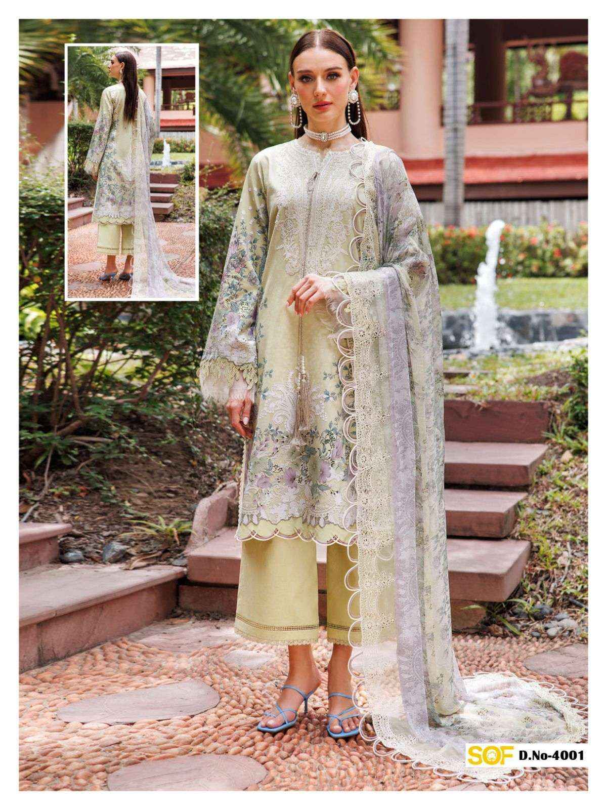 SHREE OM FAB AYRA B RANG RASIYA VOL 4 LAWN COTTON PAKISTANI SUITS ( 6 PCS CATALOGUE )