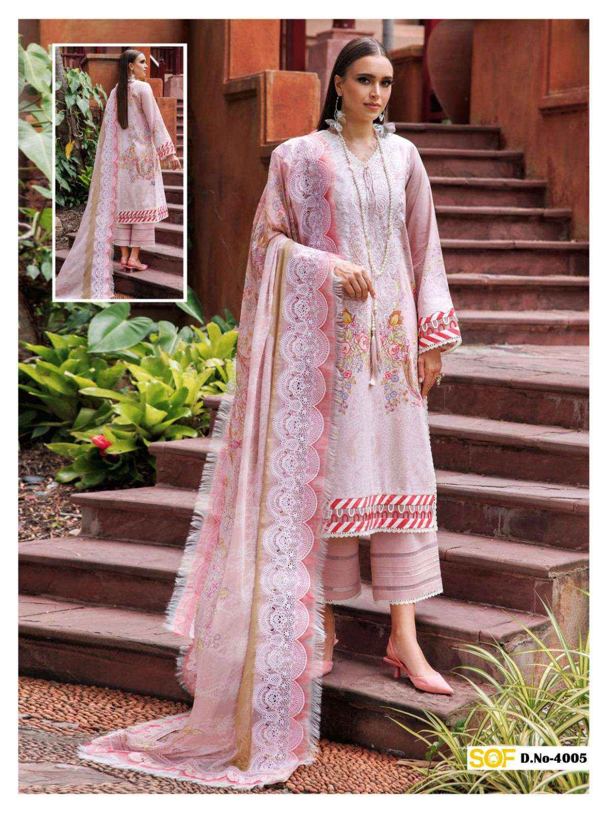 SHREE OM FAB AYRA B RANG RASIYA VOL 4 LAWN COTTON PAKISTANI SUITS ( 6 PCS CATALOGUE )
